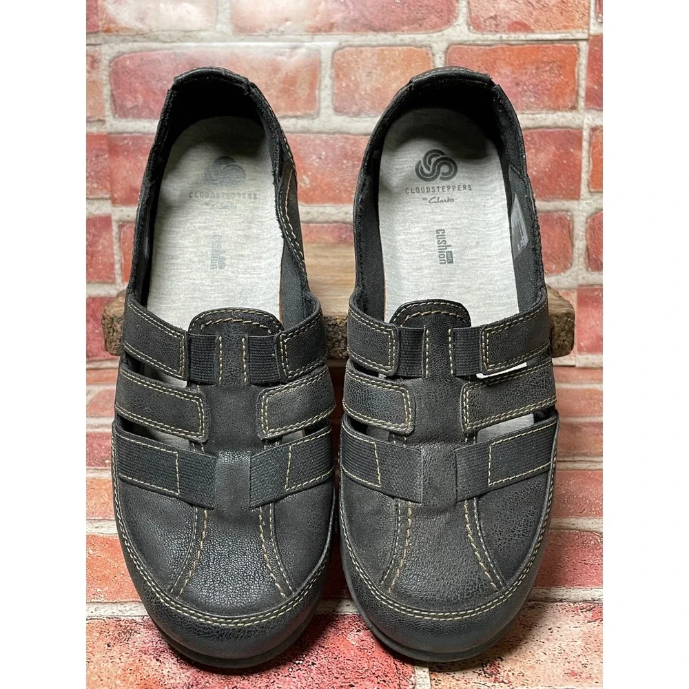 Clarks Cloudsteppers Sillian Tino Black Slip On Loafers Womens 9 W Wide 26125891